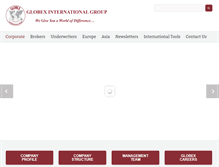 Tablet Screenshot of globexintl.com